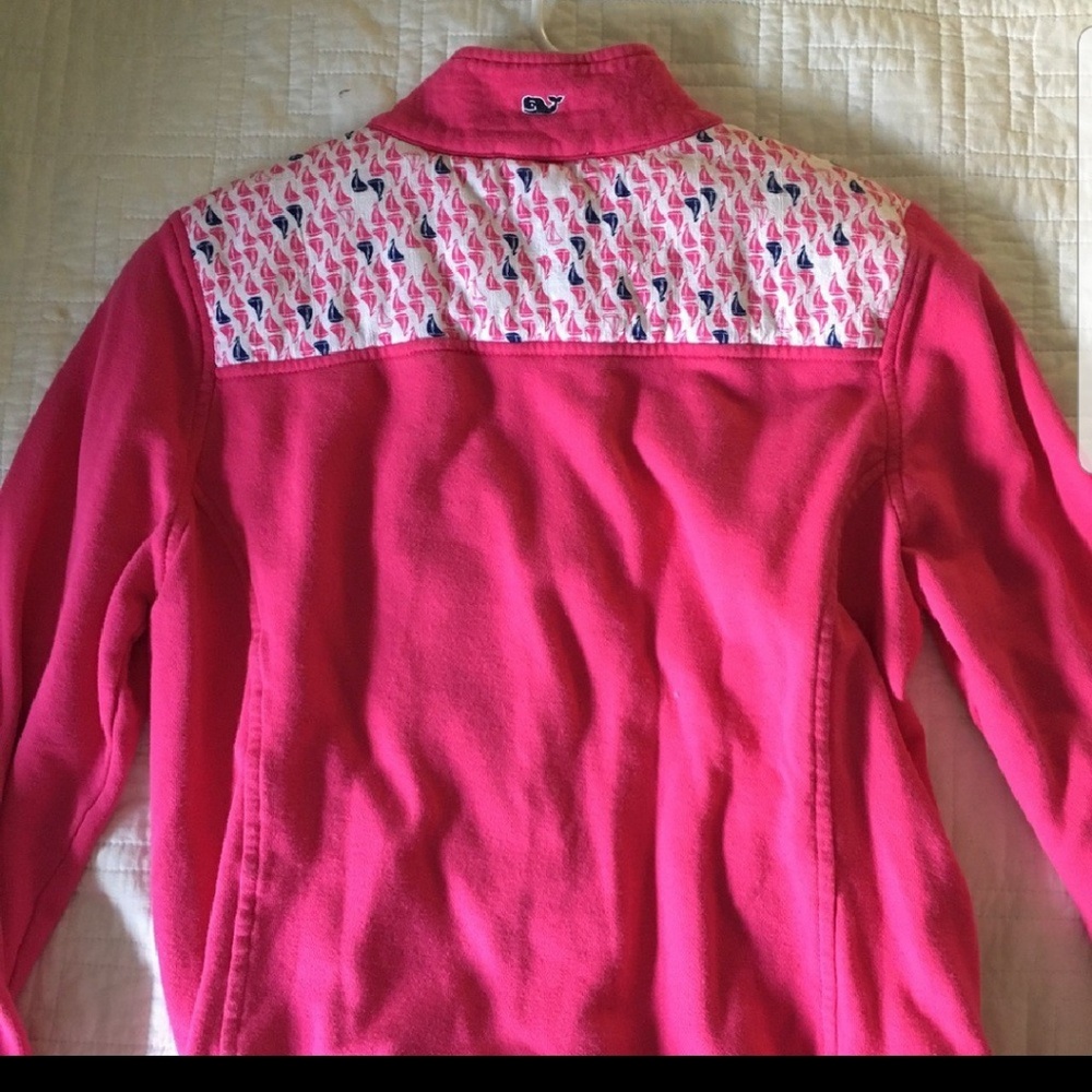 vineyard vines Sailboat hot pink shep shirt
